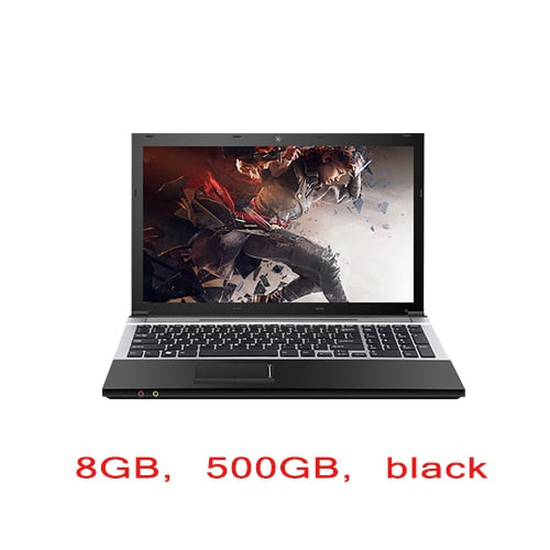 15.6inch 8GB RAM + 500GB (optional 1TB HDD) gaming laptop Pentium N3520 /N3510 Quad core camera WIFI windows 10 computer PC
