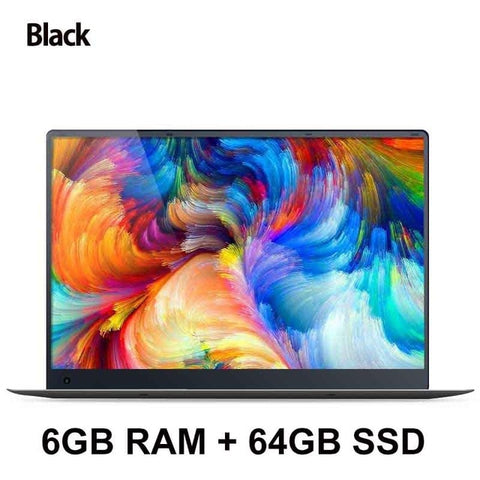 15.6inch 6GB RAM 64GB/128GB/256GB Intel Apollo Lake Quad Core CPU 1920*1080P Full HD IPS Screen Wifi Bluetooth Laptop Computer