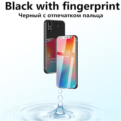 Super Mini Smartphone Melrose 2019 Ultra Slim 3.4'' MTK6739V 1GB 8GB Android 8.1 Fingerprint ID 5MP 4G Mobile Phone PK S9 Plus