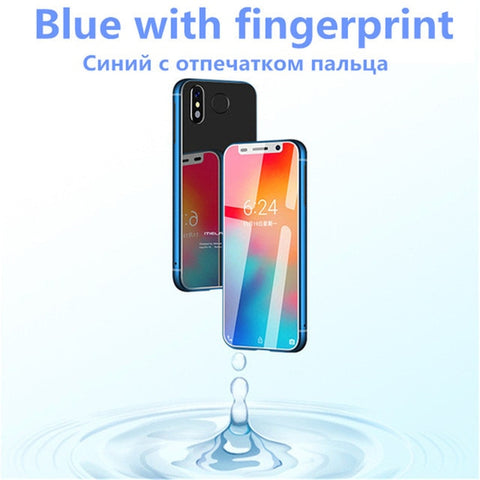 Super Mini Smartphone Melrose 2019 Ultra Slim 3.4'' MTK6739V 1GB 8GB Android 8.1 Fingerprint ID 5MP 4G Mobile Phone PK S9 Plus