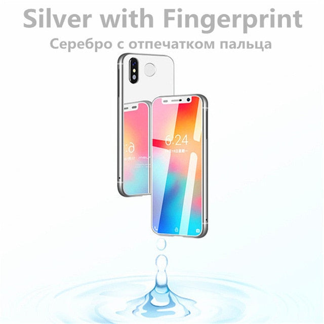 Super Mini Smartphone Melrose 2019 Ultra Slim 3.4'' MTK6739V 1GB 8GB Android 8.1 Fingerprint ID 5MP 4G Mobile Phone PK S9 Plus